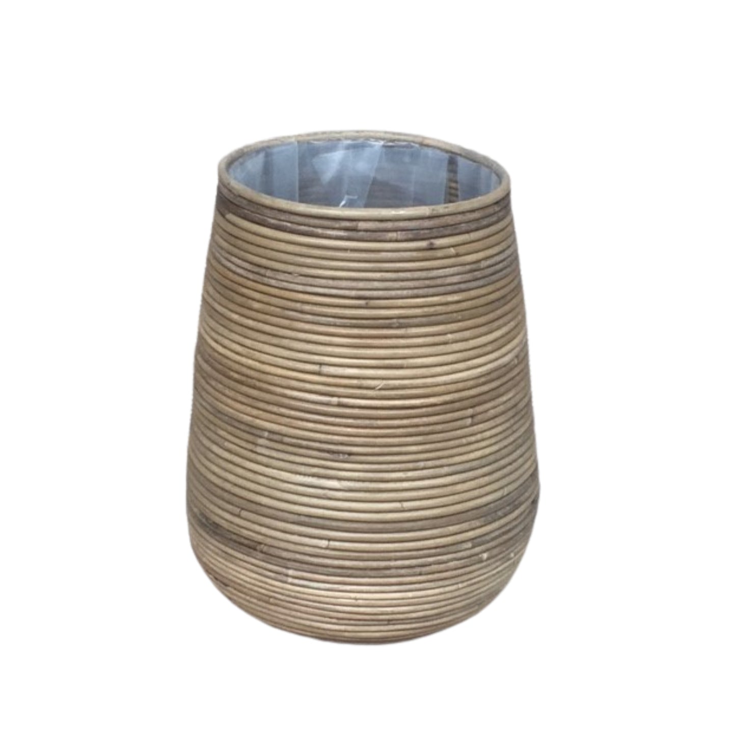 BASKET ROUND LAMINASI WITH HANDLE KOBOO GREY Ø.26/35/25 H.41 INCL PLASTIC