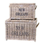 TRUNK SET OF 2 'NEW ORLEANS' KOBOO GREY
