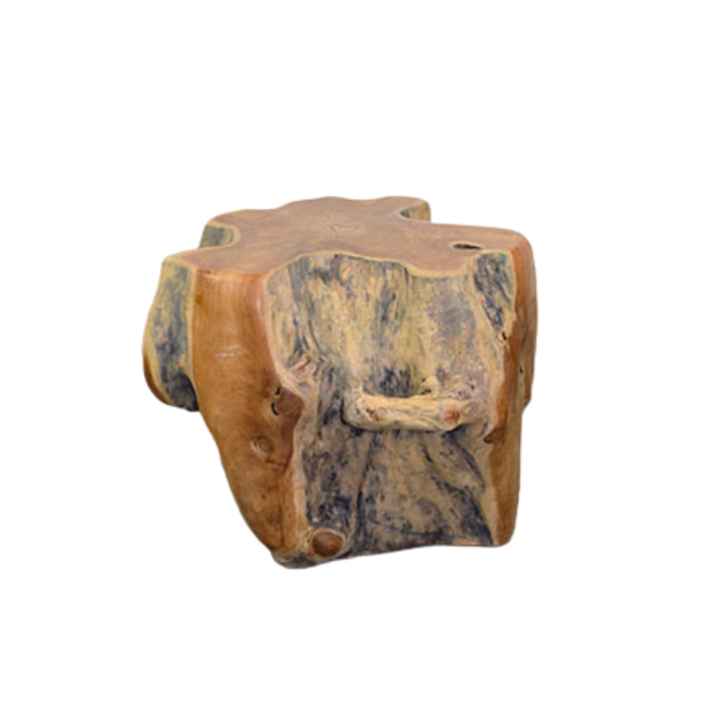 Beistelltisch aus massivem Teakholz