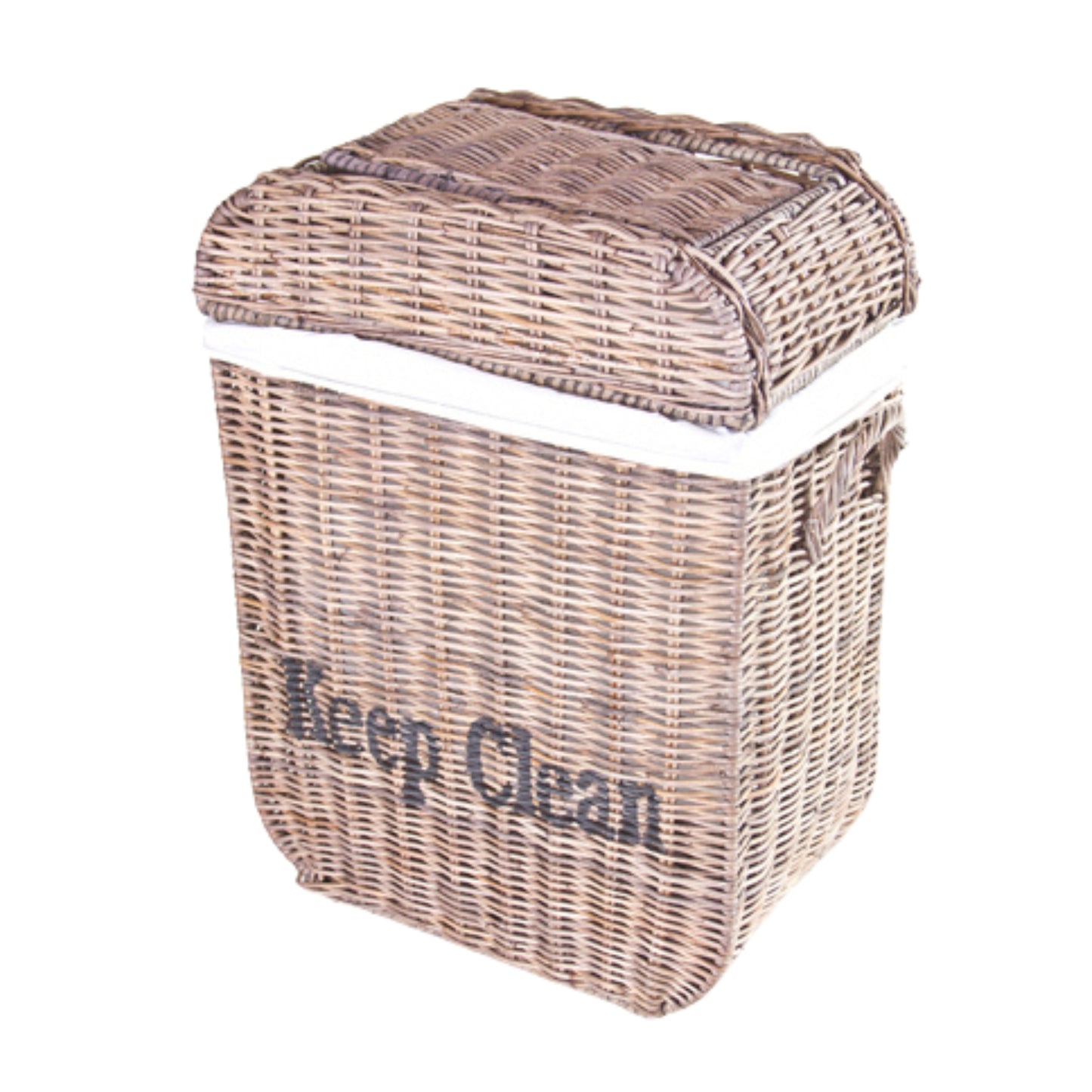 PAPIERKORB m. DECKEL „KEEP CLEAN“