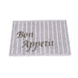 RECT. PLACEMAT ‘BON APPETIT’ WHITE EDITION