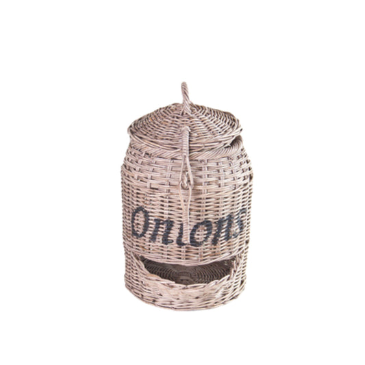 RATTAN-AUFBEWAHRUNGSKORB „ONION“