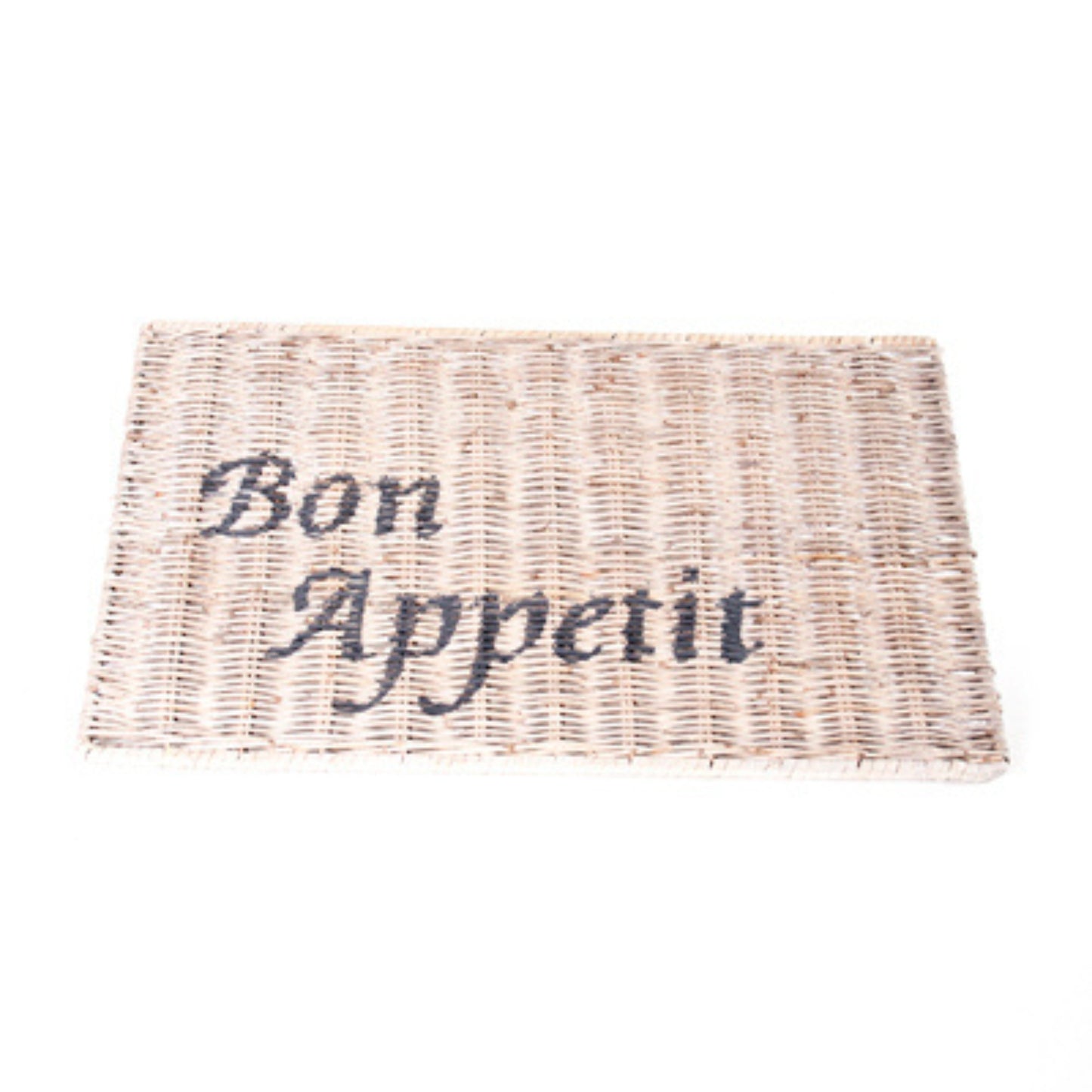 RECT. PLACEMAT ‘BON APPETIT’ SRIMIT GREY