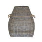 LAUNDRY BASKET LARGE W/ROPE HANDLE KOBOO GREY