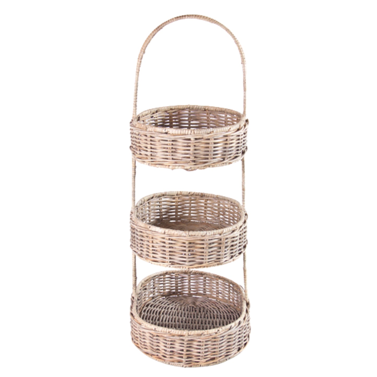 RATTAN ETAGERE - SRIMIT GREY