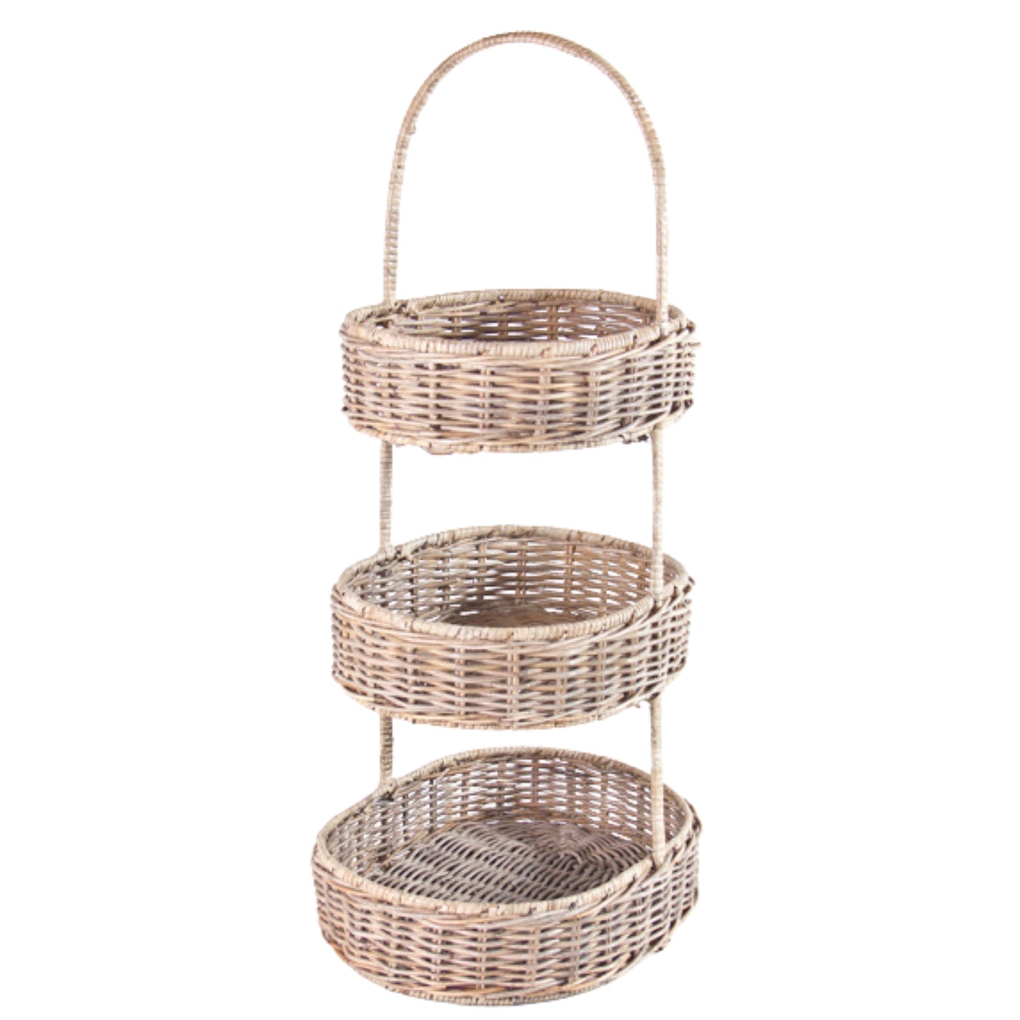 RATTAN ETAGERE - SRIMIT GREY