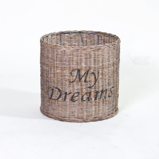 LAMPENSCHIRM HÄNGEND m/TEXT „MY DREAMS“ SRIMIT GREY