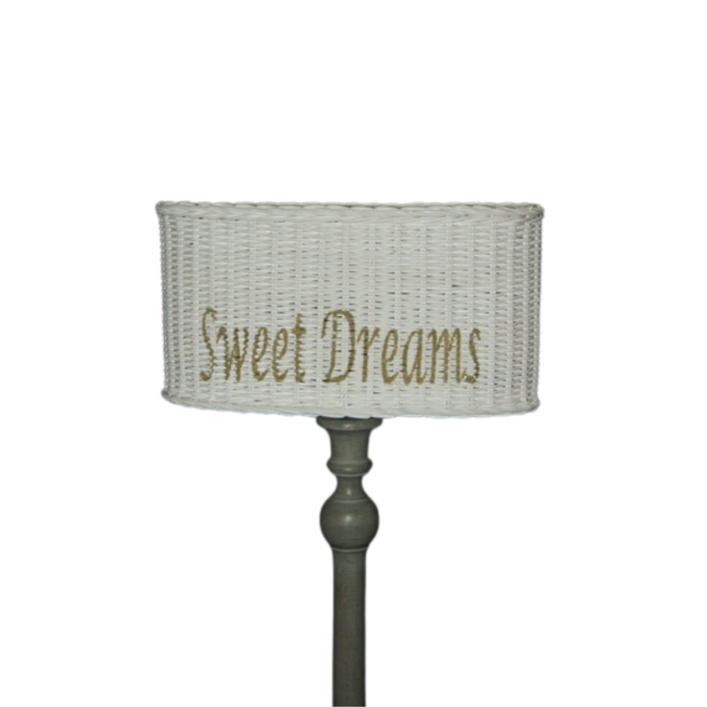 LAMP SHADE OVAL STANDING “SWEET DREAMS” WHITE EDITION